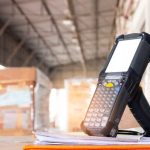 Barcode scanner, inventory warehouse and logistics_ _ Premium Photo